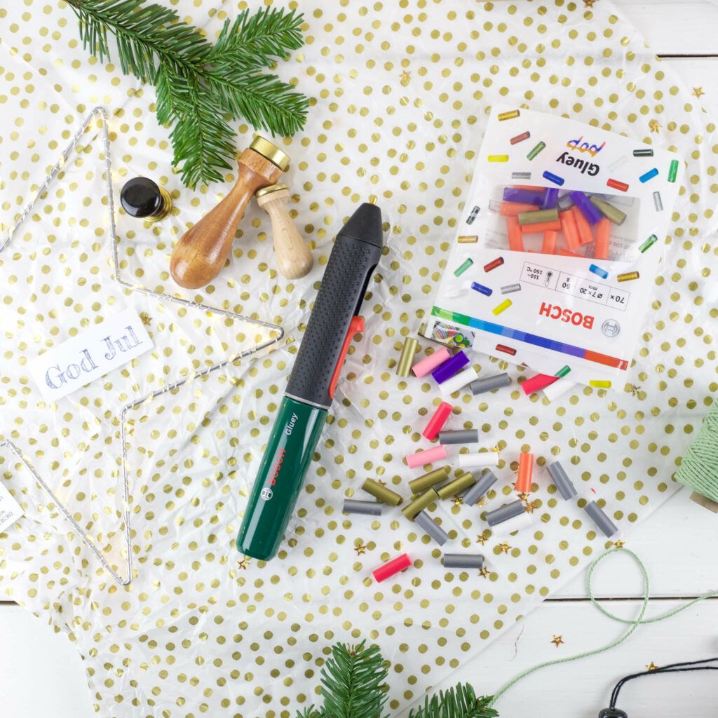 mit dem bösch gluey Siegel herstellen und Geschenke verpacken