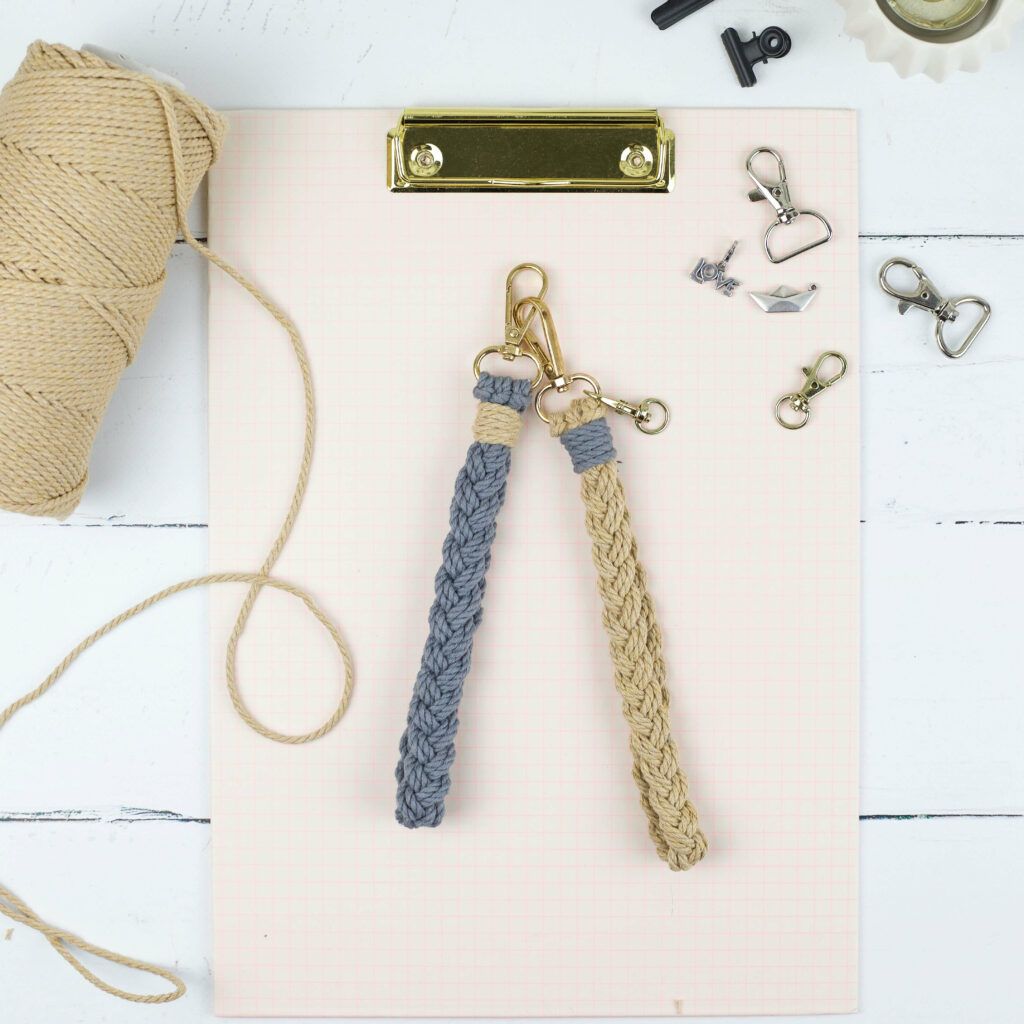 geflochtener Schlüsselanhänger mit Anleitung