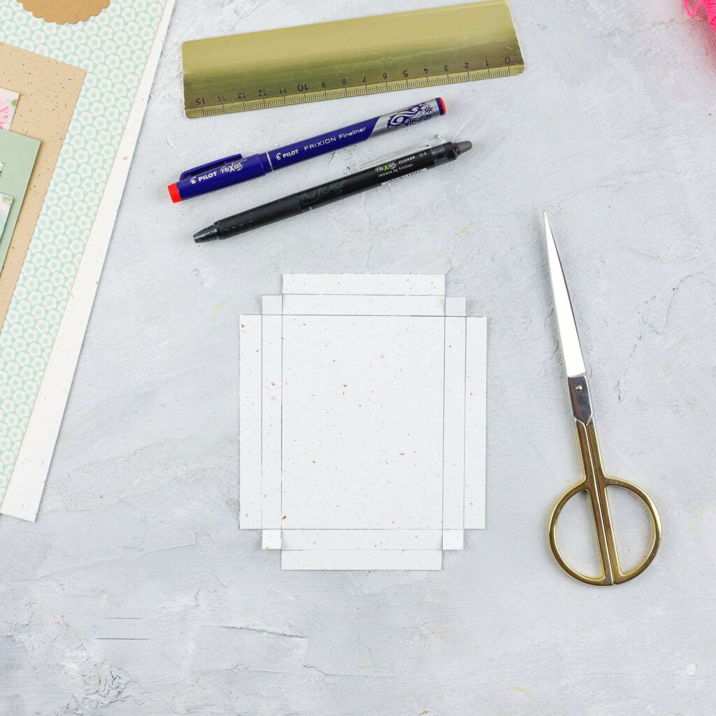 Ecken für Box einschneiden