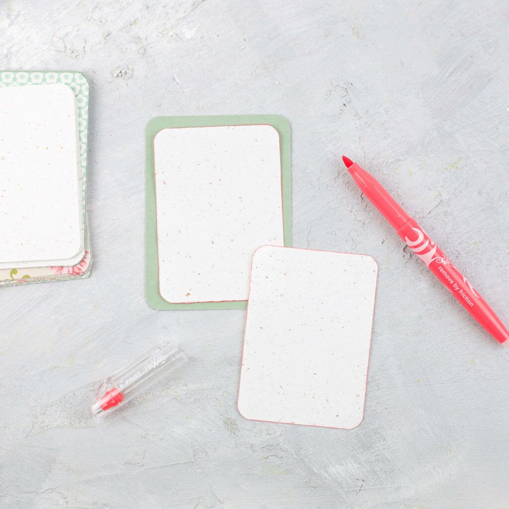 Kanten mit Stift einfärben