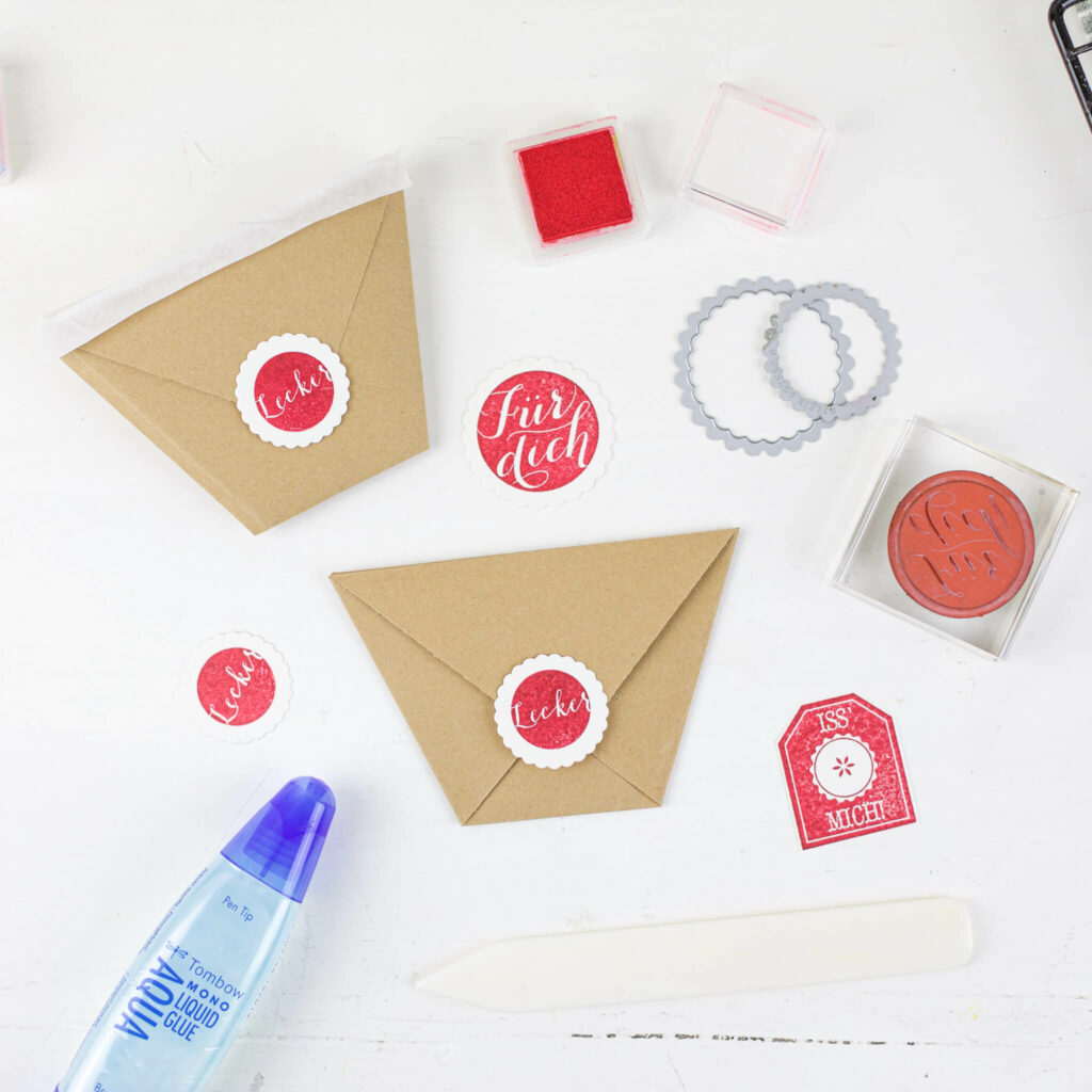 Pommes Schachtel aus Papier falten