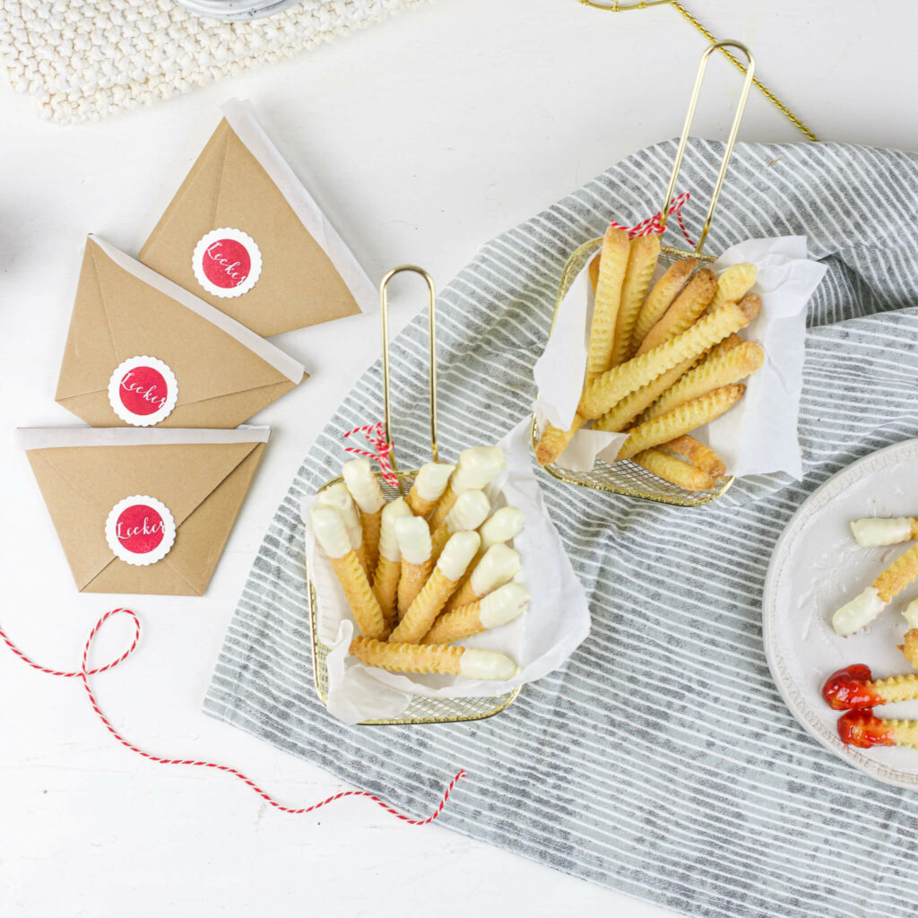 Pommes Schachtel aus Papier