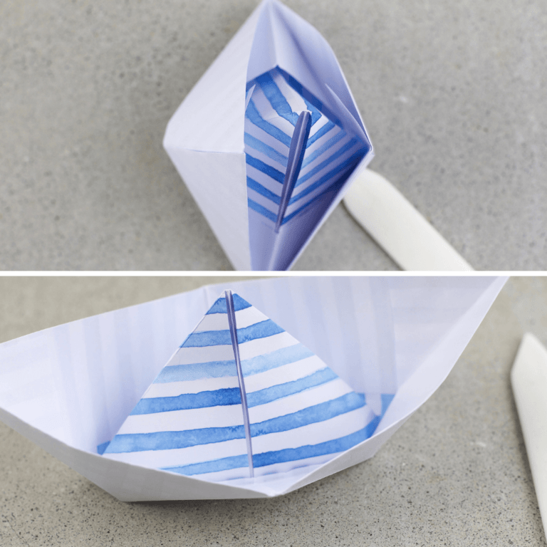  Foto zu Papierboote falten als Tischdekoration mit Anleitung 