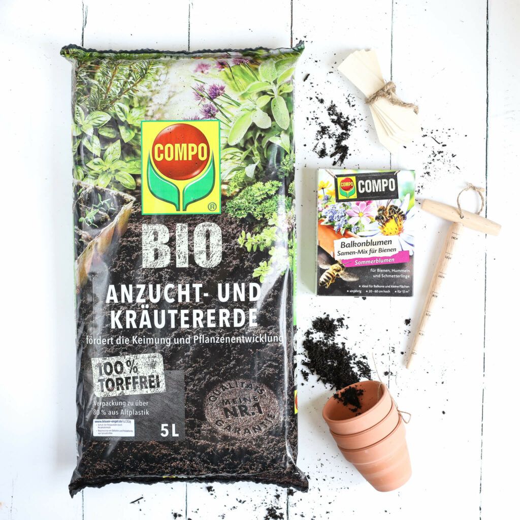 Anzuchtkasten mit Compo Anzuchterde