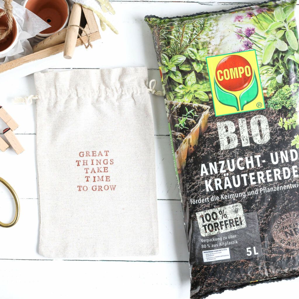 Stoffbeutel bestempeln