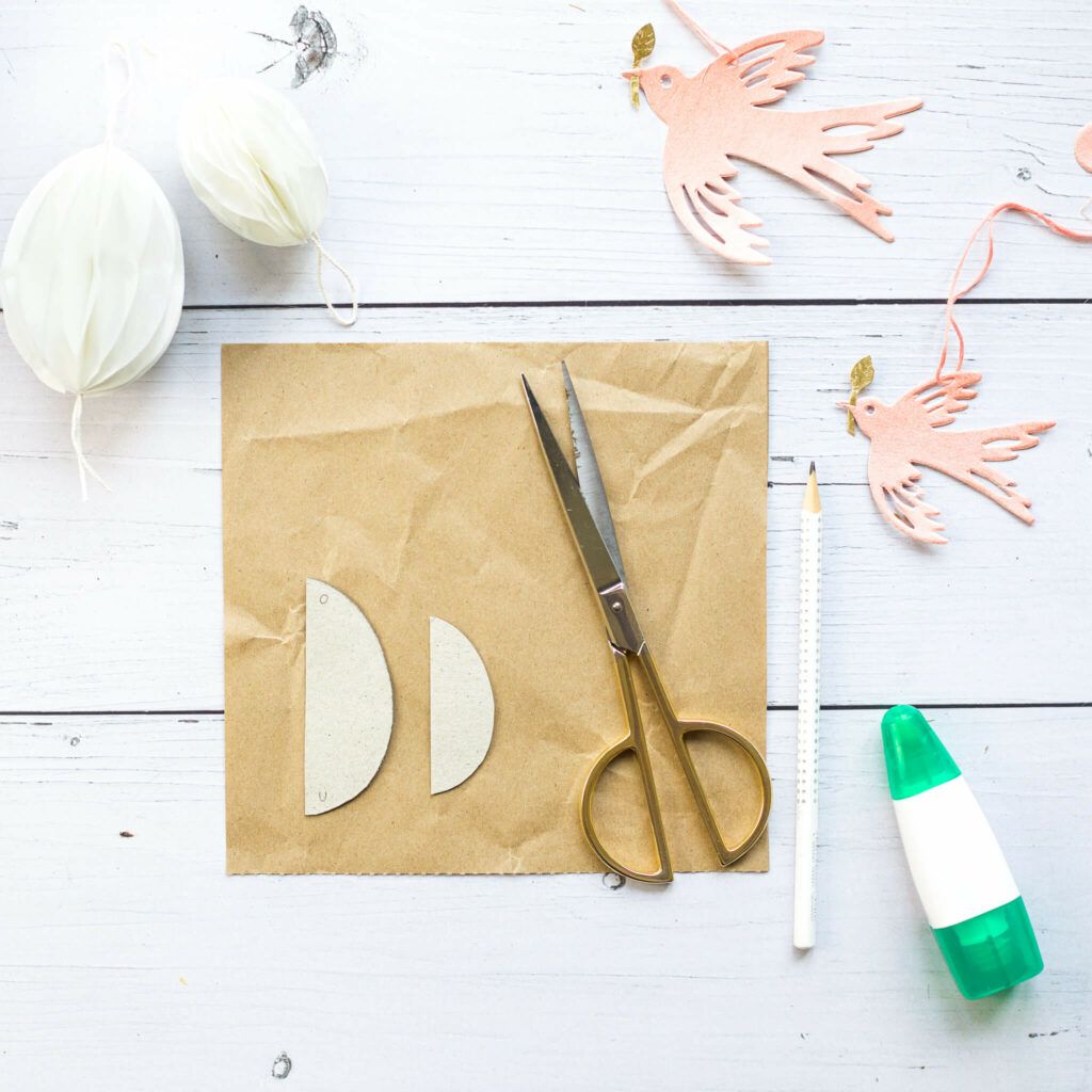 Waben Ostereier aus Papier