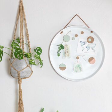 Magnetboard aus altem Pizzablech