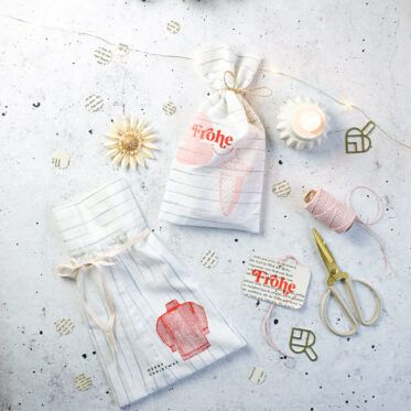 Stoffbeutel mit Siebdruck Motiven bedrucken.