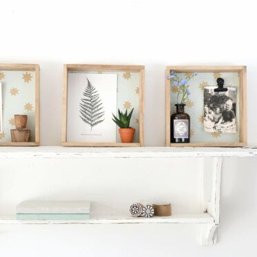 3 D Bilderrahmen aus Klötzchen selber machen