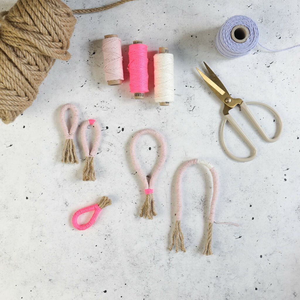 Anhänger Quasten aus Seil basteln