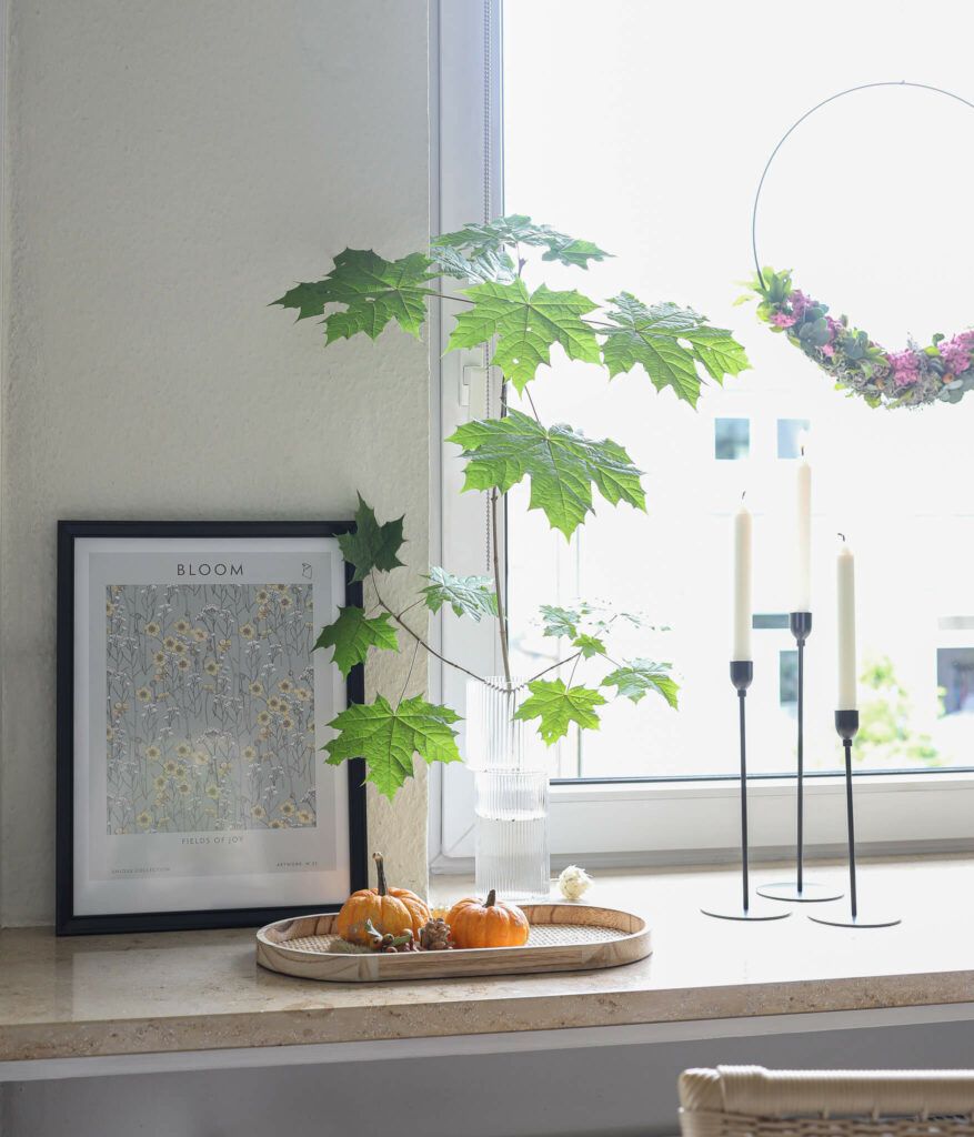 drei Dekoideen für die Fensterbank