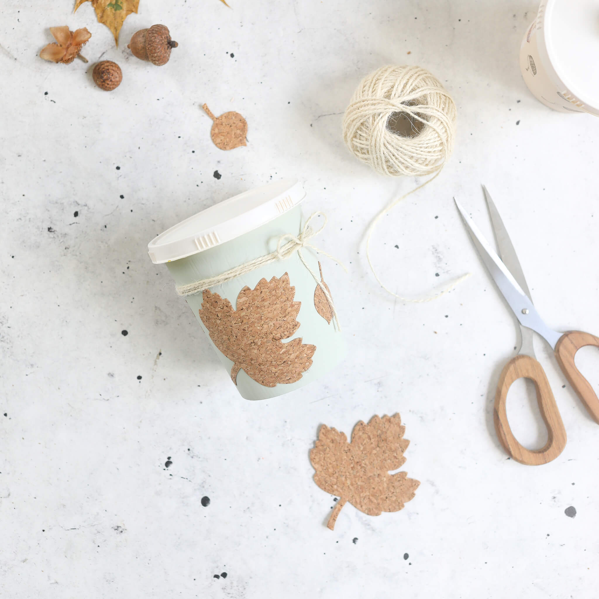 DIY Aufbewahrungsdosen im herbstlichen Look basteln