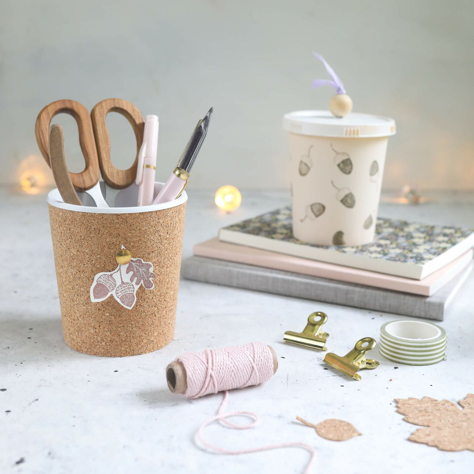 DIY Aufbewahrungsdosen im herbstlichen Look basteln