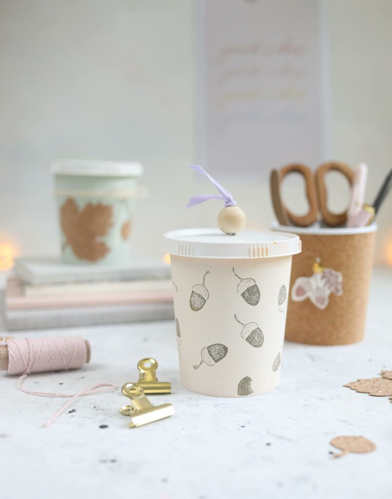 DIY Aufbewahrungsdosen im herbstlichen Look basteln