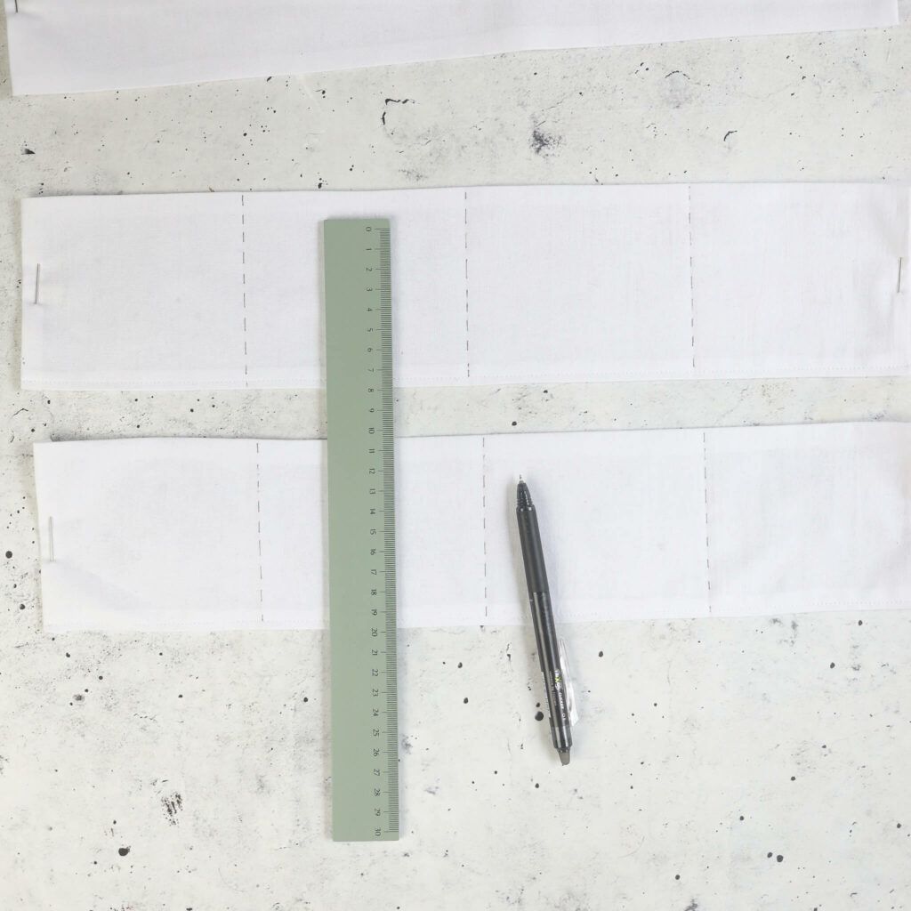 Taschen für Adventskalender einteilen