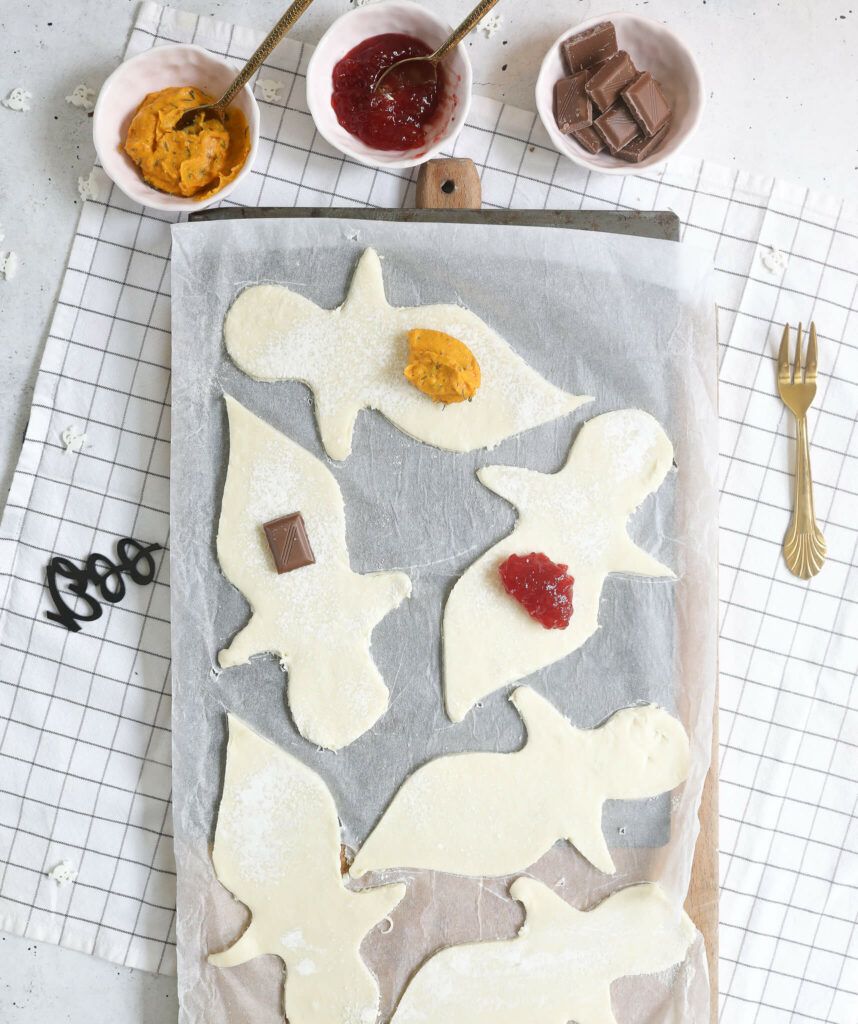 Füllung auf Weckgespenster verteilen