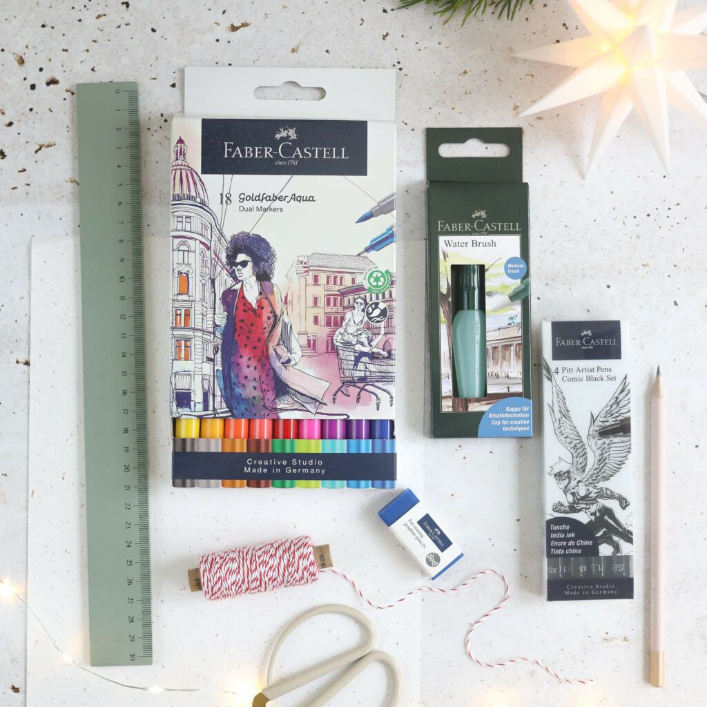 Material für Geschenke in der Streichholzschachtel