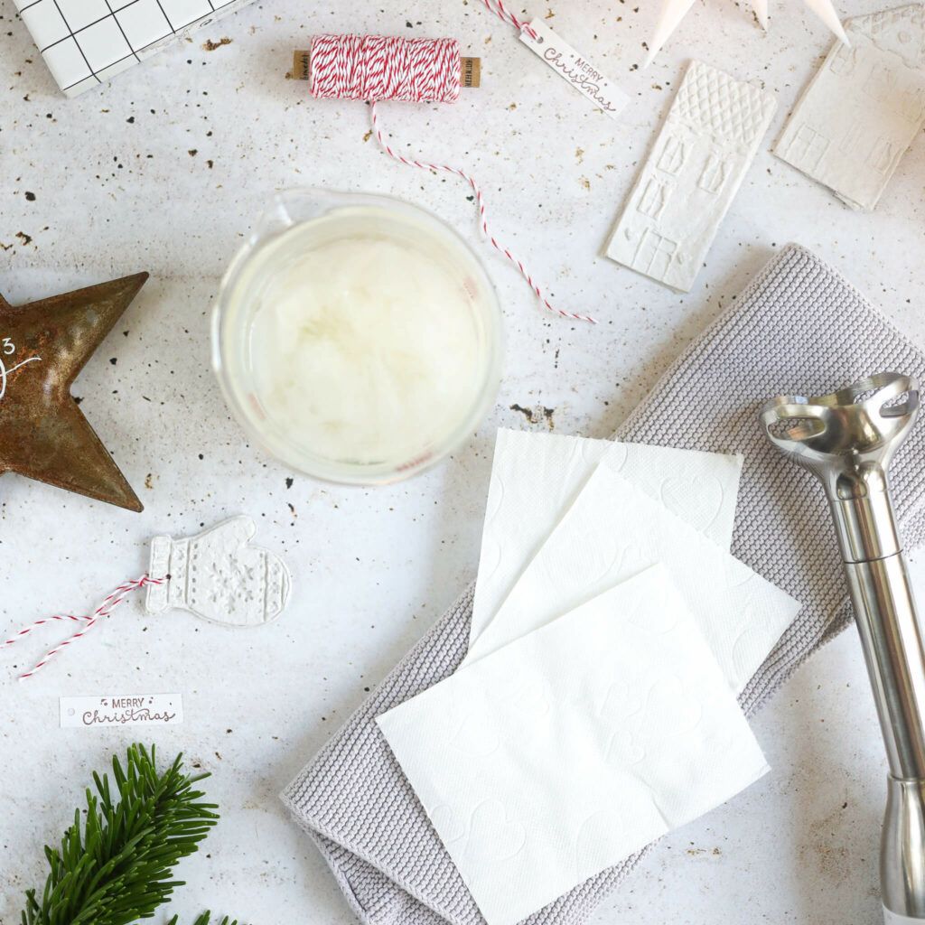 DIY Häuschen Weihnachtskarten mit Papierrelief