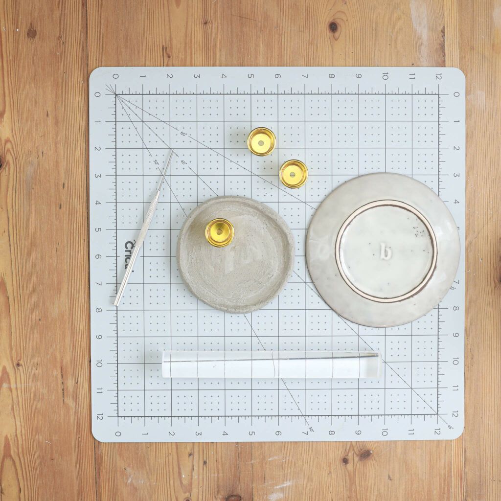 Kerzenständer aus Knetbeton basteln