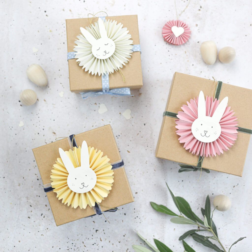 Osterhasen aus Papier basteln