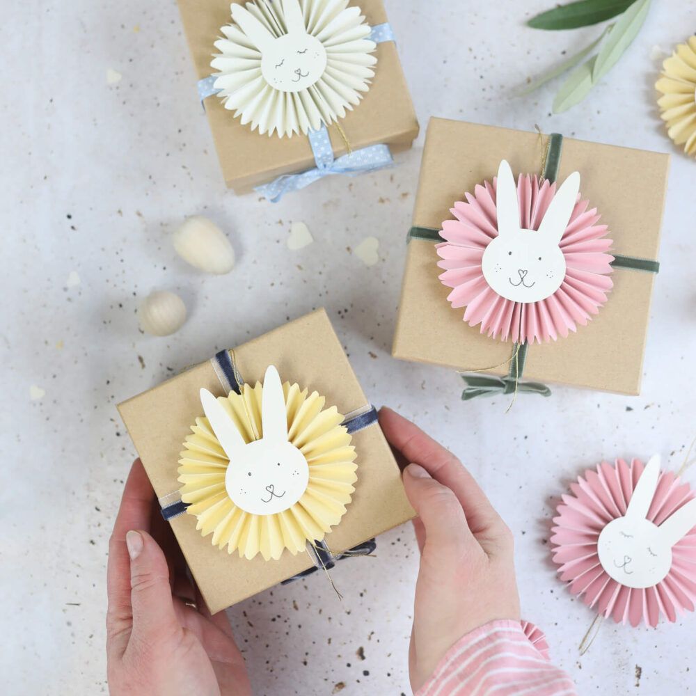 Osterhasen aus Papier basteln