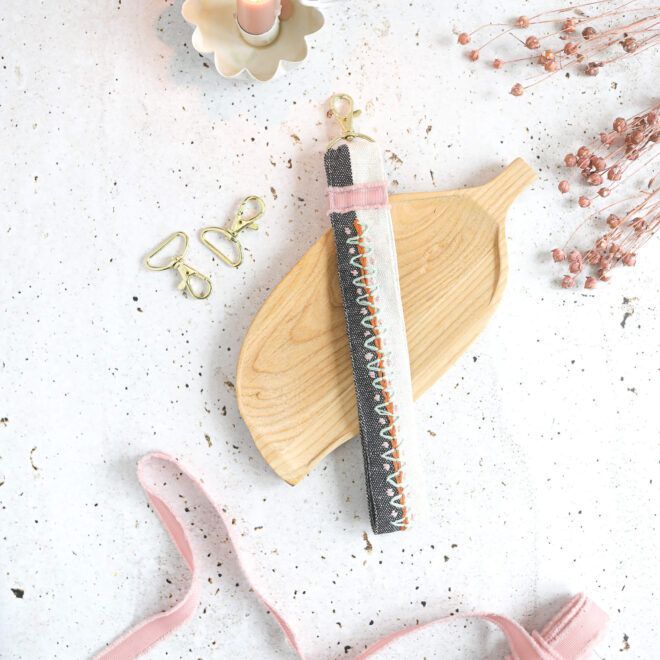 DIY besticker Schlüsselanhänger aus Stoff