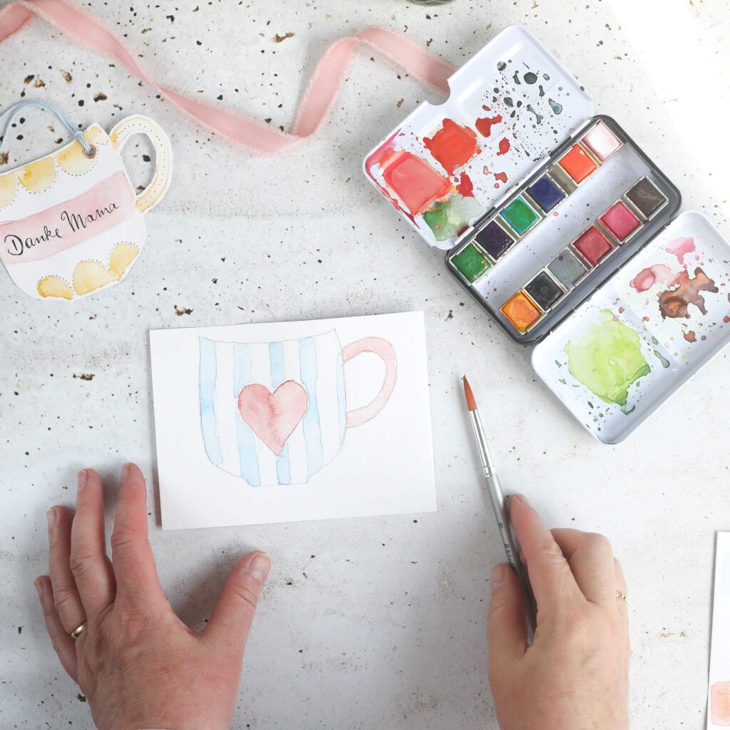 Kaffeetasse Karte zum Muttertag