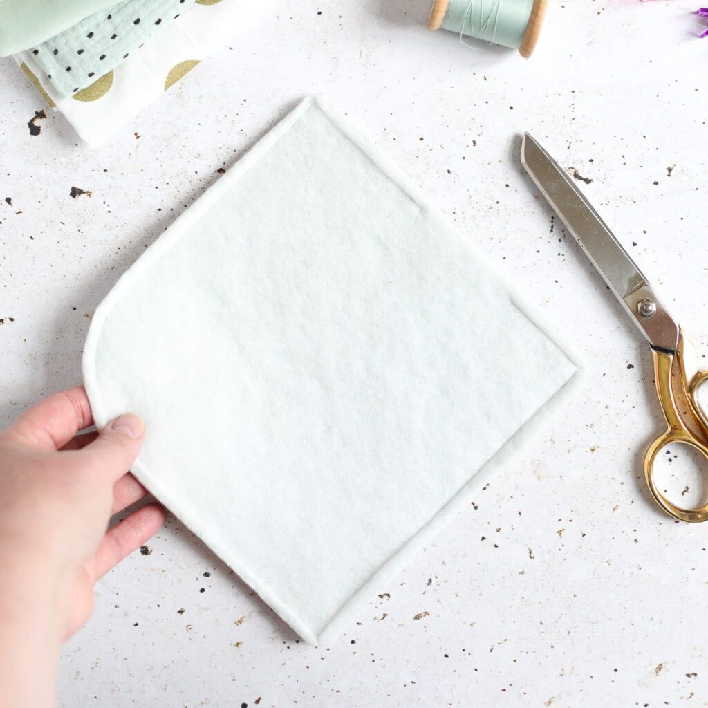 Stoffteile für Brillenetui zusammennähen