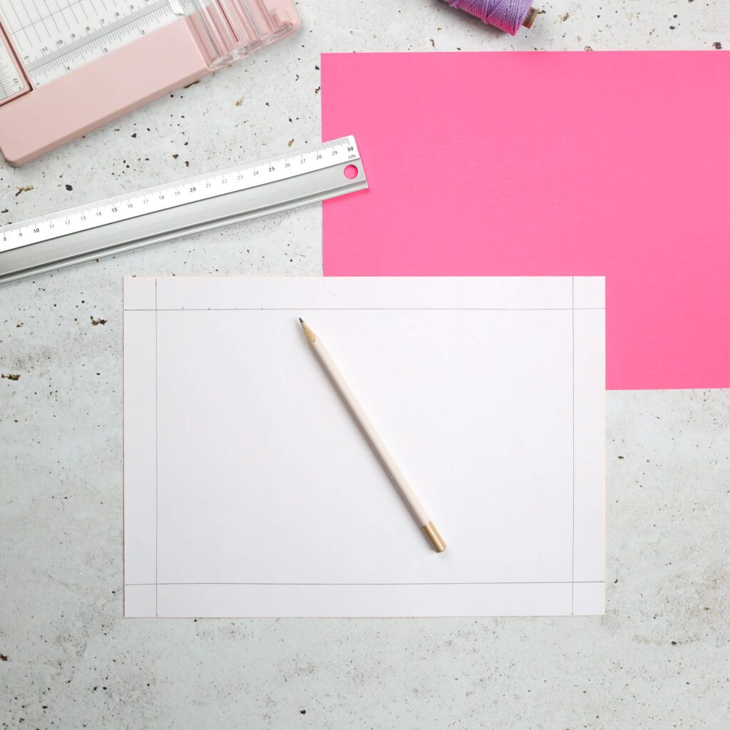 Papier ausmessen für Papier Lampions