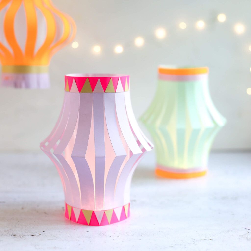 DIY Papier Lampions basteln