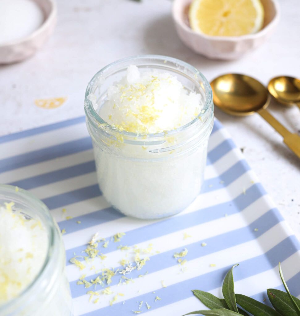 Zitronenpeeling - Body Scrub mit Zitronen selber machen