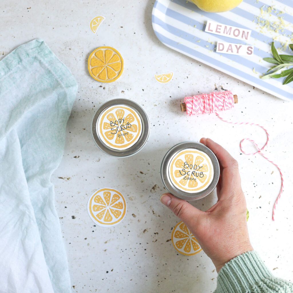 Zitronenpeeling - Body Scrub selber machen