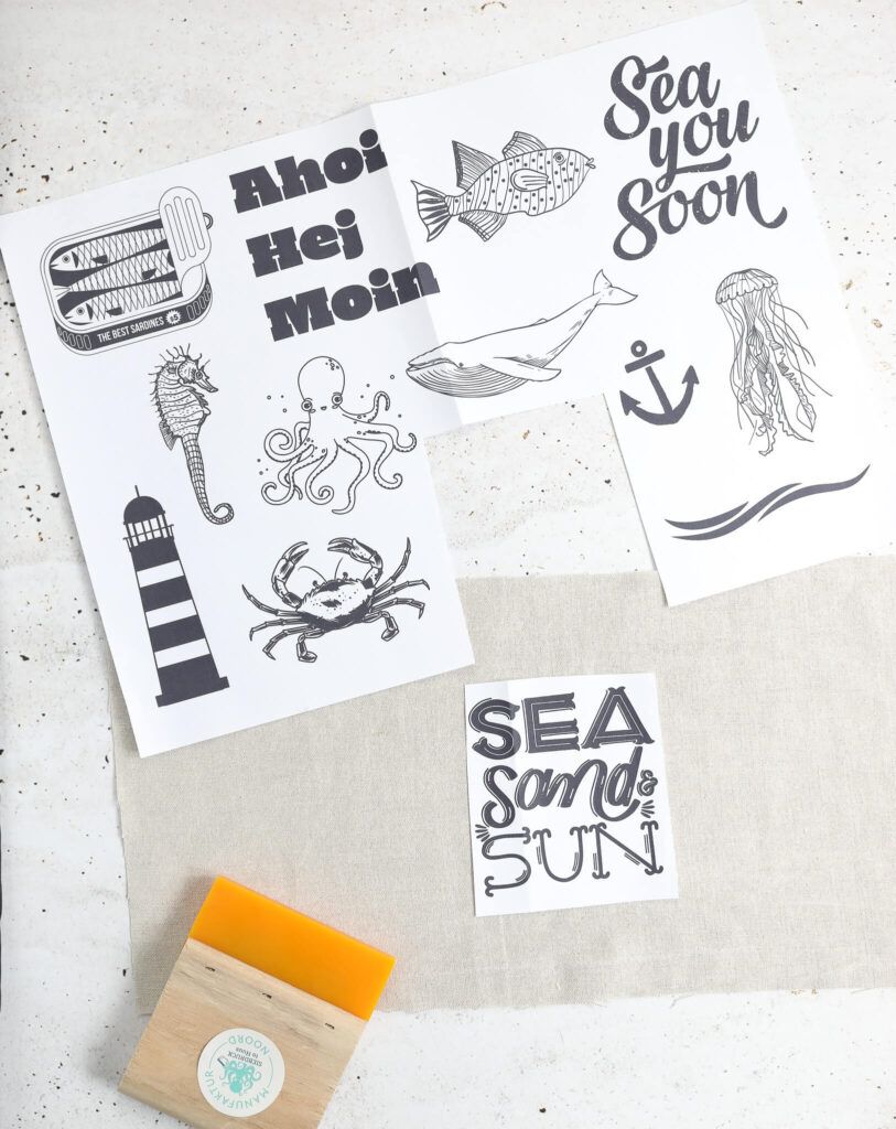 Siebdruck Motive auf Stoff drucken für Stoff Lampions