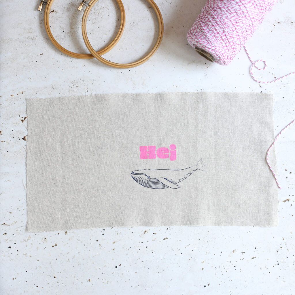 Siebdruck Motive auf Stoff drucken für Stoff Lampions