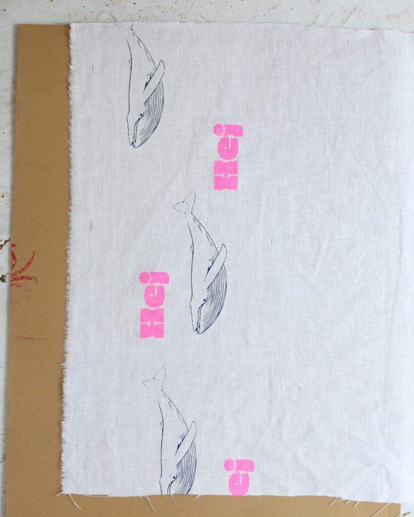 Siebdruckmotive auf Stoff drucken für Stoff Lampions