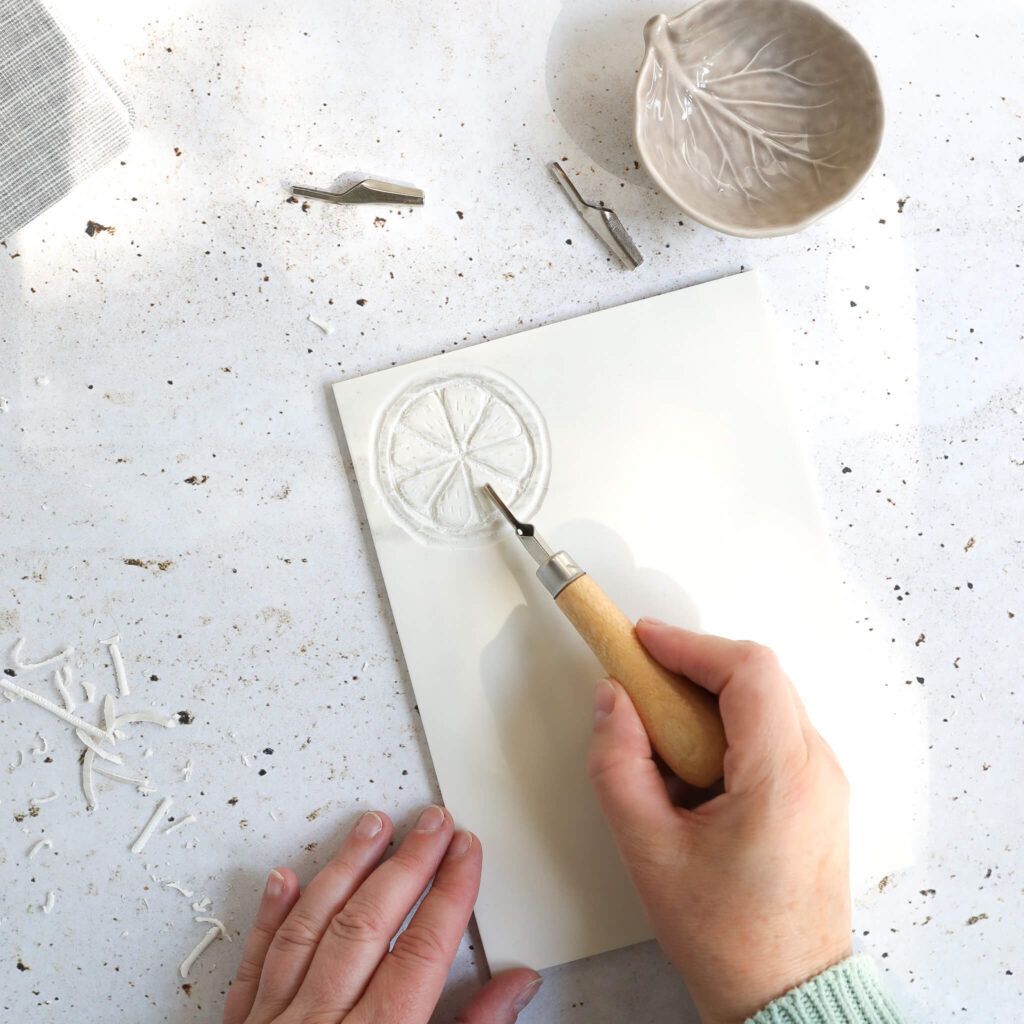 Stempel selber schnitzen mit Anleitung auf Mrs Greenhouse