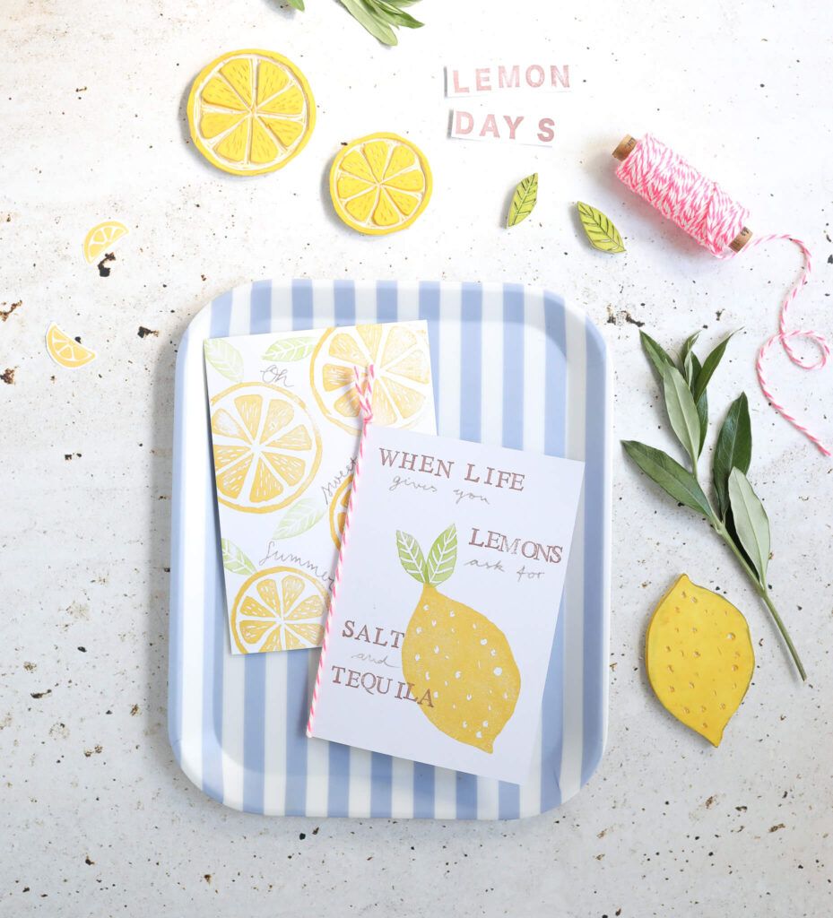 DIY Zitronen Stempel mit Anleitung selber machen