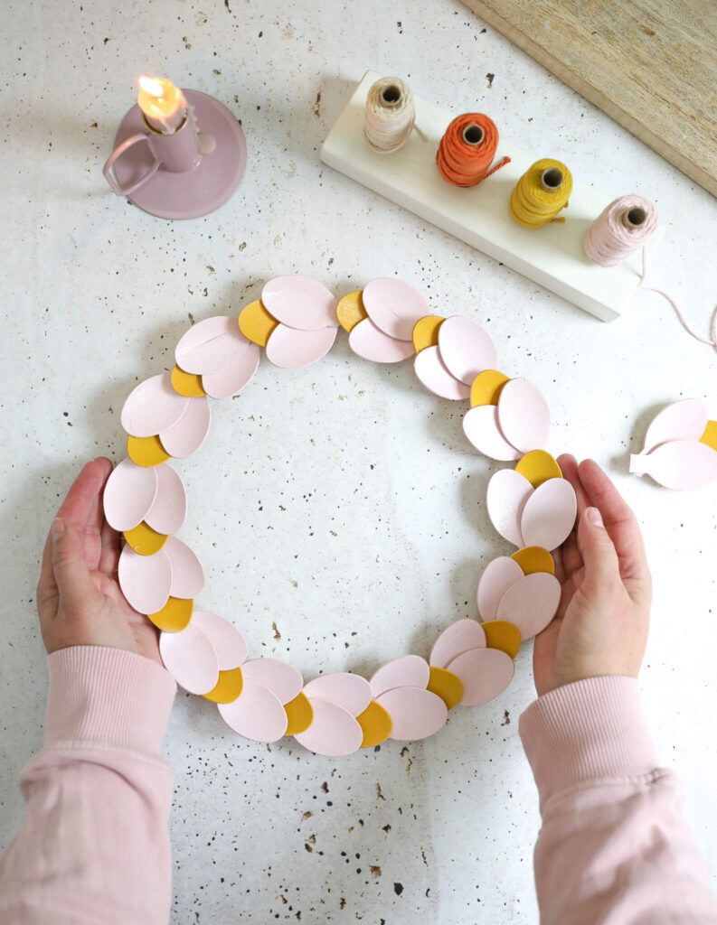 Holzlöffel Kranz DIY