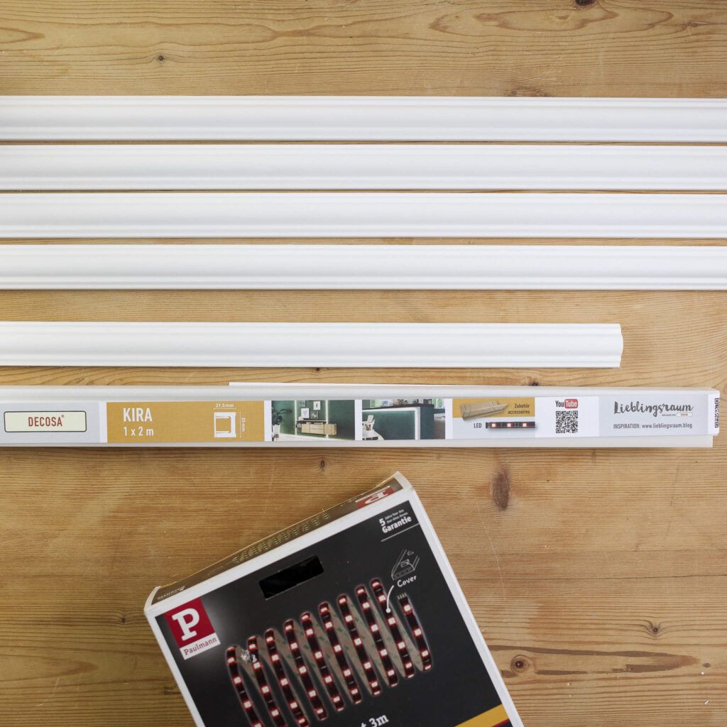 Material für Licht- und Dekorleisten Makeover