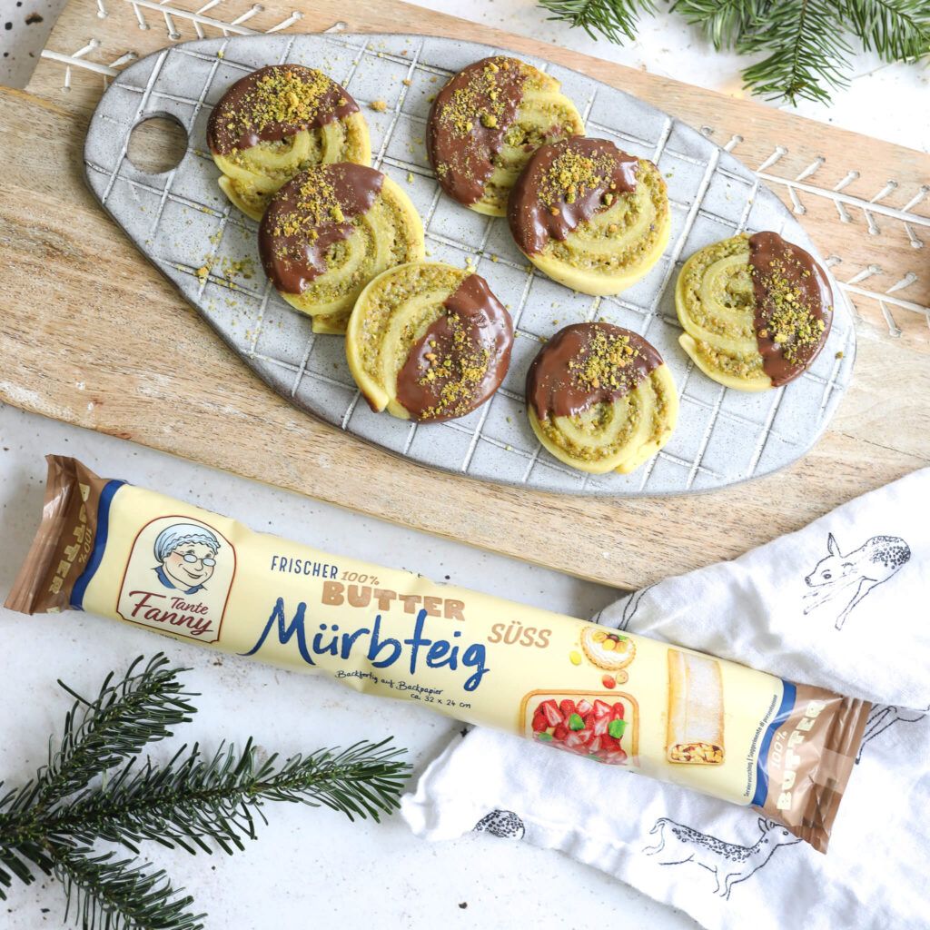 Spiralen Plätzchen mit Pistaziencreme Füllung Rezept Mrs Greenhouse
