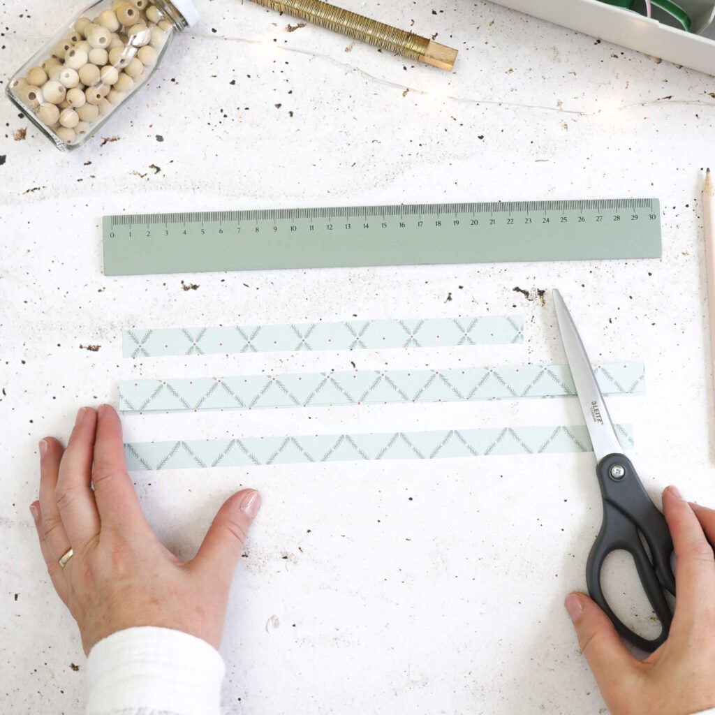 Papierstreifen in der Länge kürzen