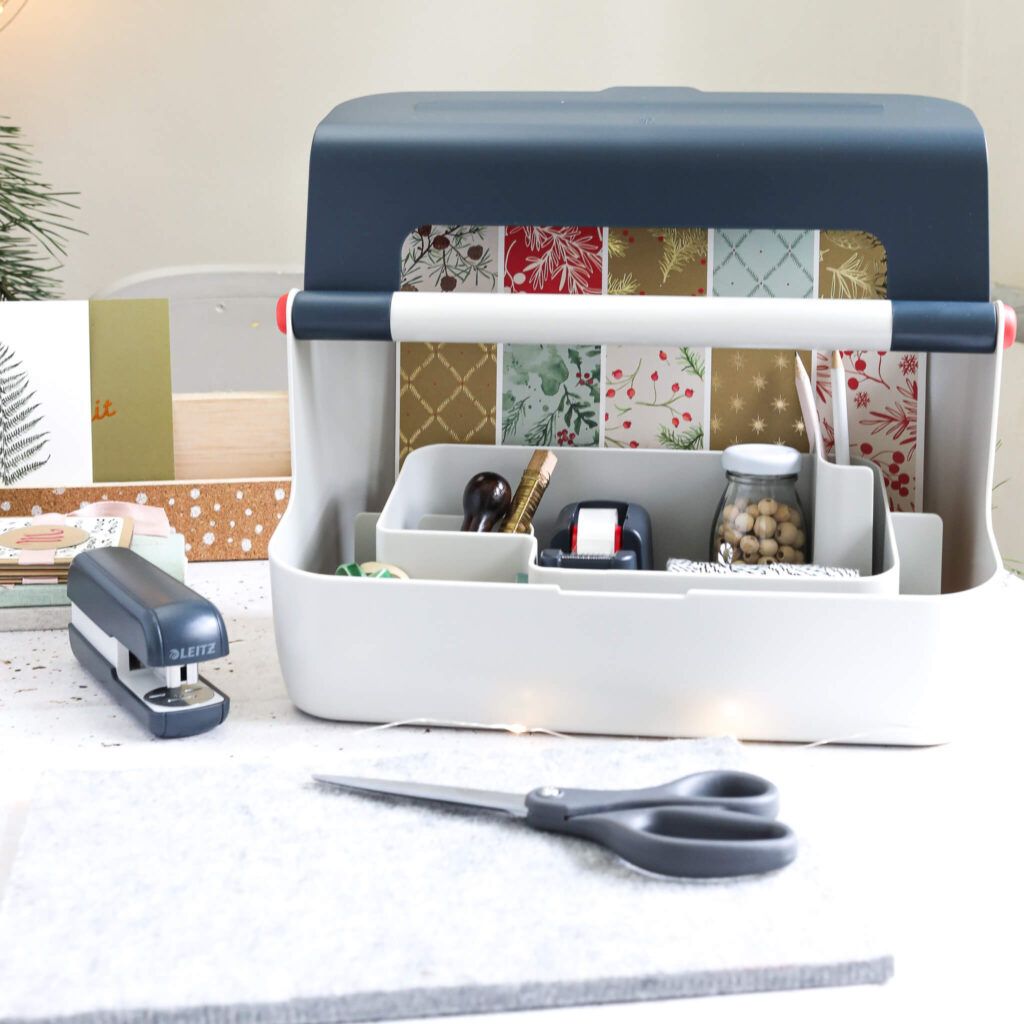 Mobile Aufbewahrungsbox von Leitz für Bastelmaterial