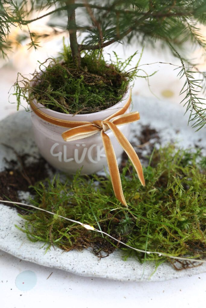Wunschbaum im Glas mit Glück