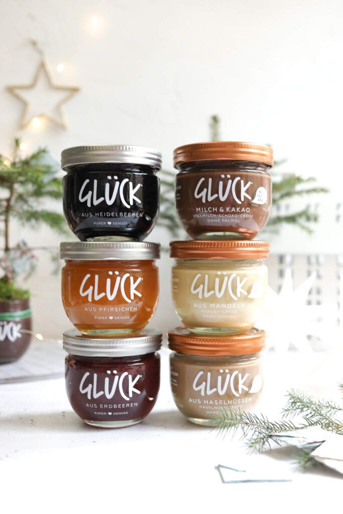 Glück Marmelade und Nussaufstrich