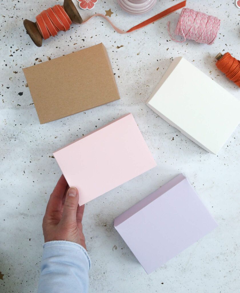 Pappschachteln aus eine DIY A4 Blatt selber machen