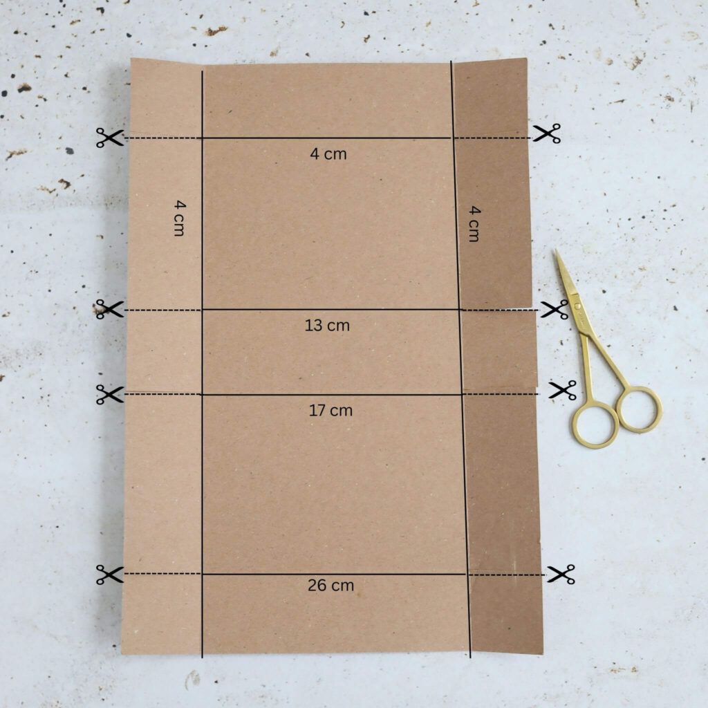 Faltschachtel basteln mit Anleitung