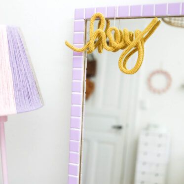 DIY Mosaik Spiegel im Dopamin Look