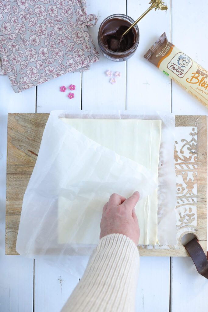 Blätterteig Osterhasen