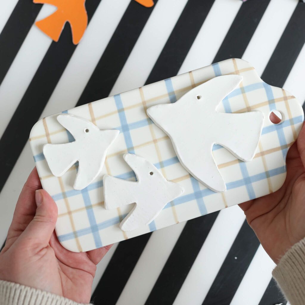 Vogel Osteranhänger aus Modelliermasse basteln