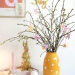 Vogel Osteranhänger aus Modelliermasse